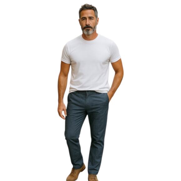 NWT Men’s Gap Blue Linen Utility Pant -size 36w 36l - Picture 12 of 13